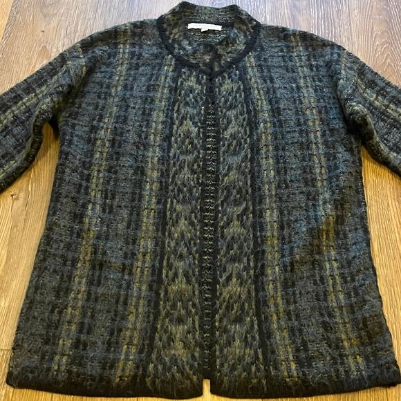 Lineamaglia Cape Sweater Small Made In Italy Wool Alpaca Mohair Cottage Nordic - Picture 4 of 8